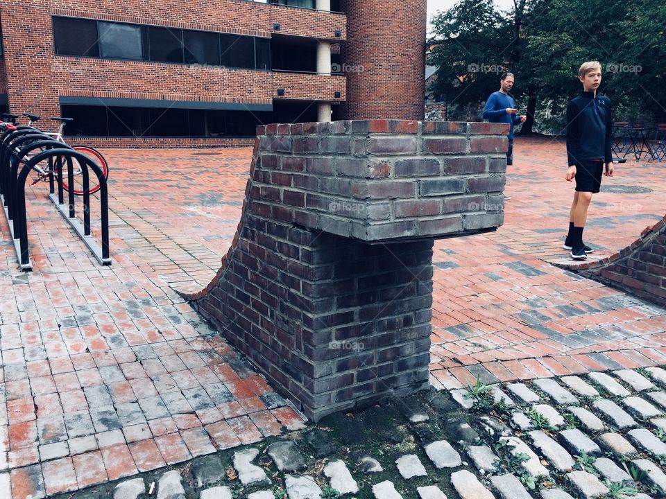 Curved brick piece 
Georgetown, Washington D.C.