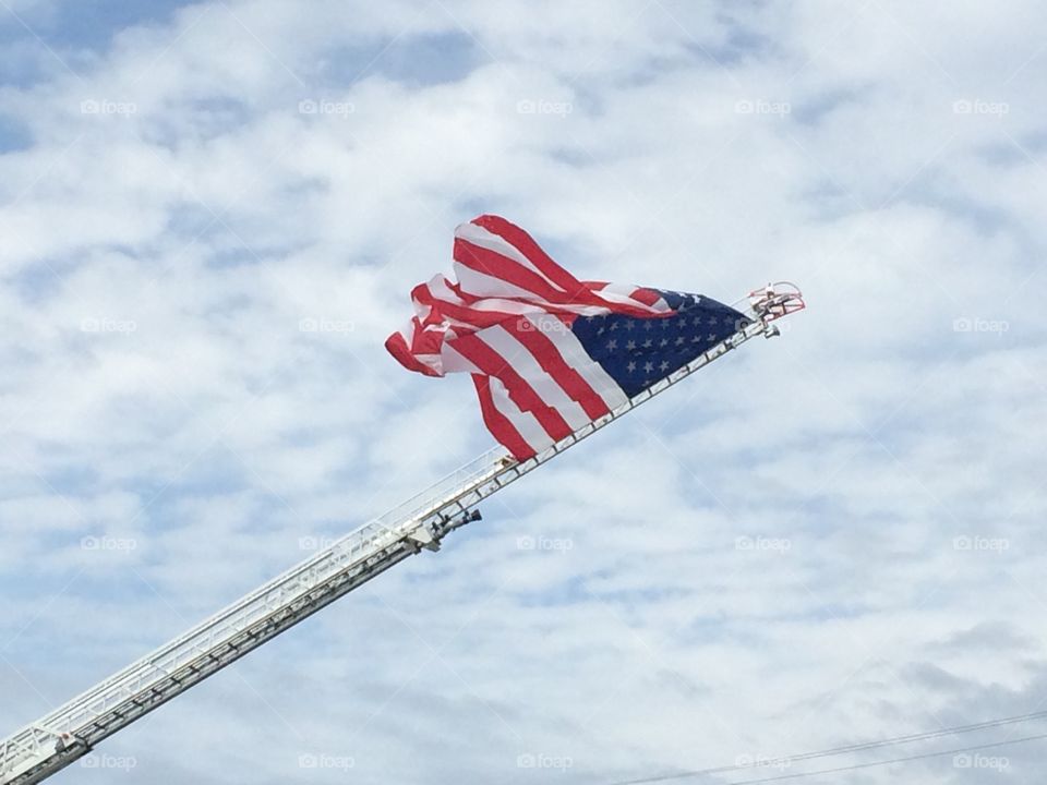 Fire fighter flag / honor 911