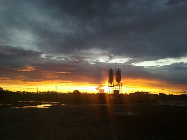 industrial sunset