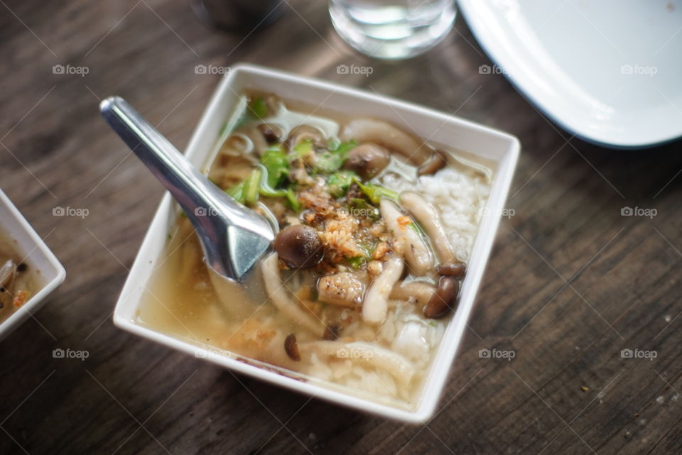 thai rice soup