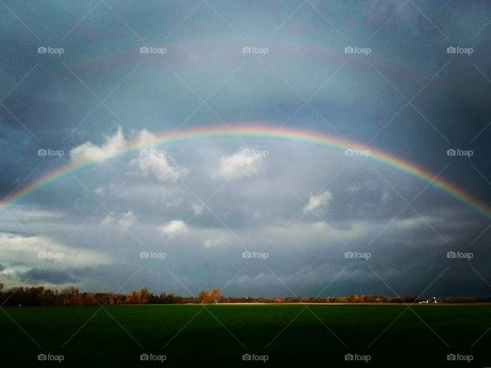 Rainbow over rural Ohio 