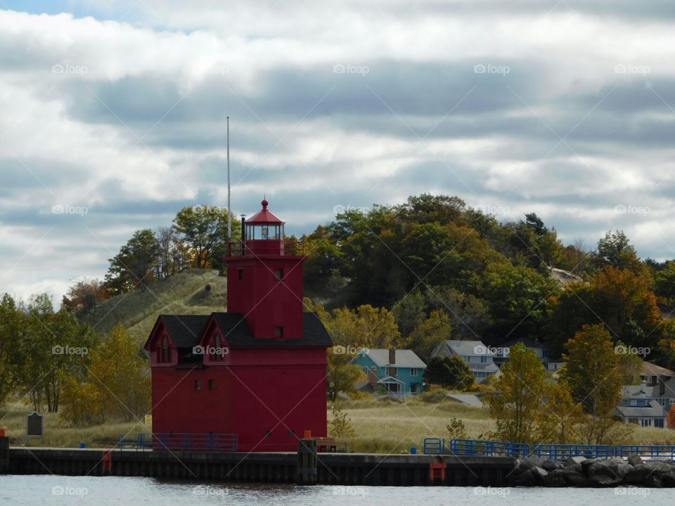 Holland's Big Red Lighthouse