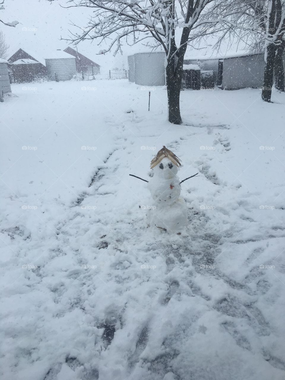 First snowman!