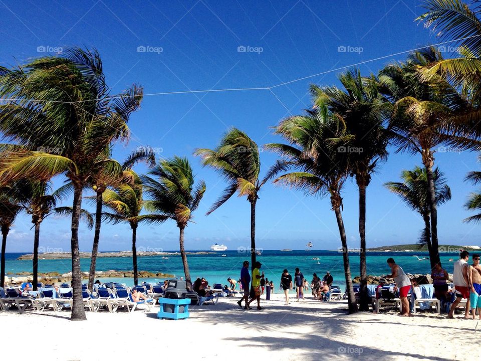 People at the beach