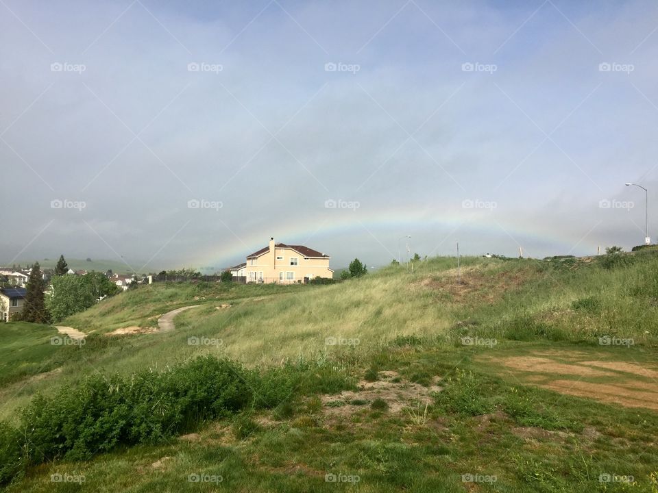 Rainbow. Countryside 