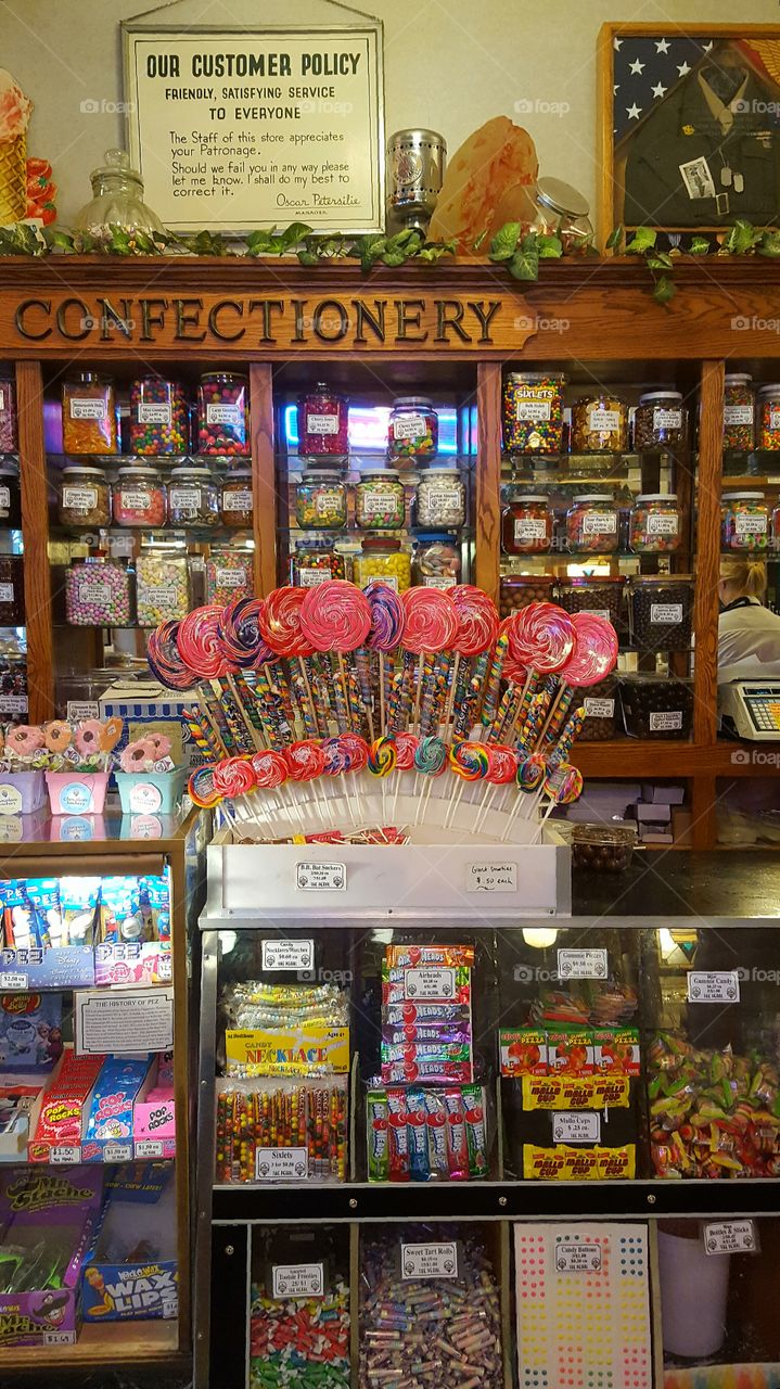 Old- fashioned candy store