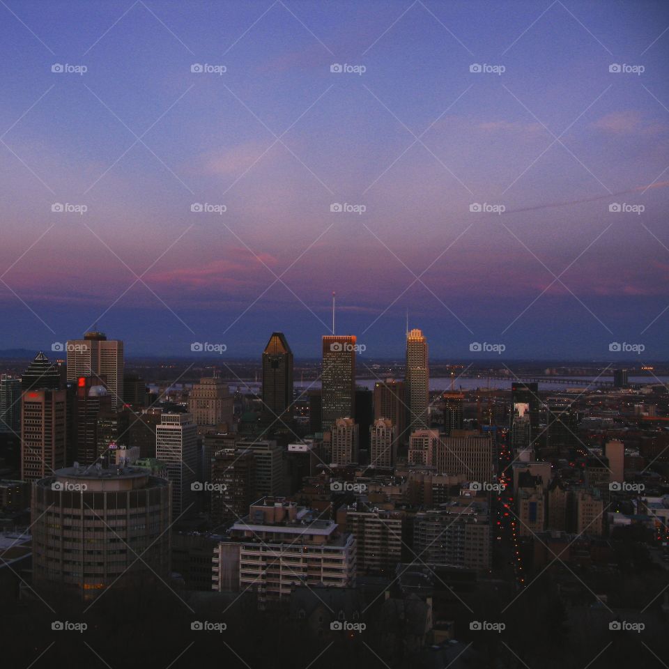 Montreal. Skyline view of the city of Montreal