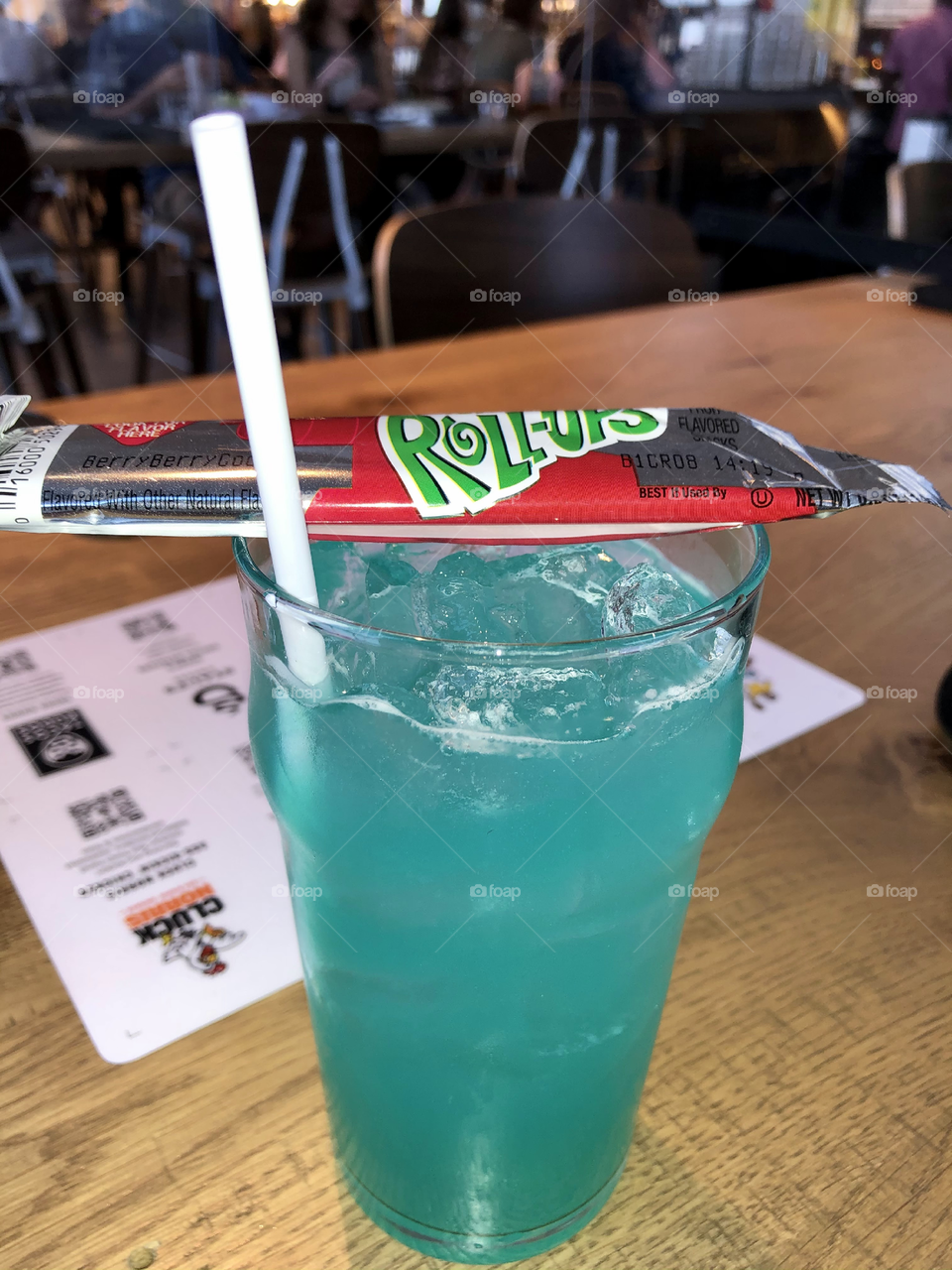 cocktail bringing the nostalgia with fruit roll up