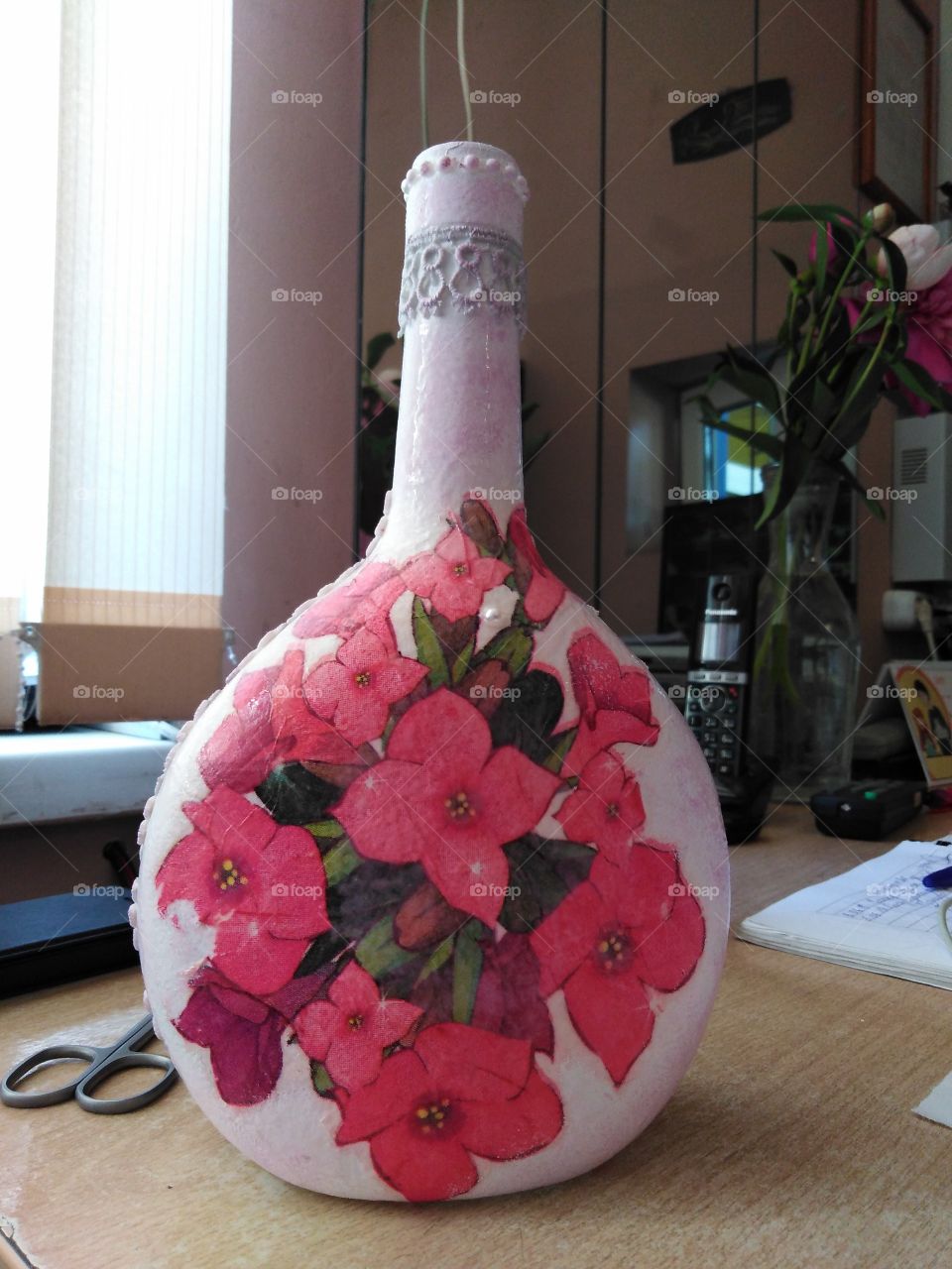 Декупаж бутылки