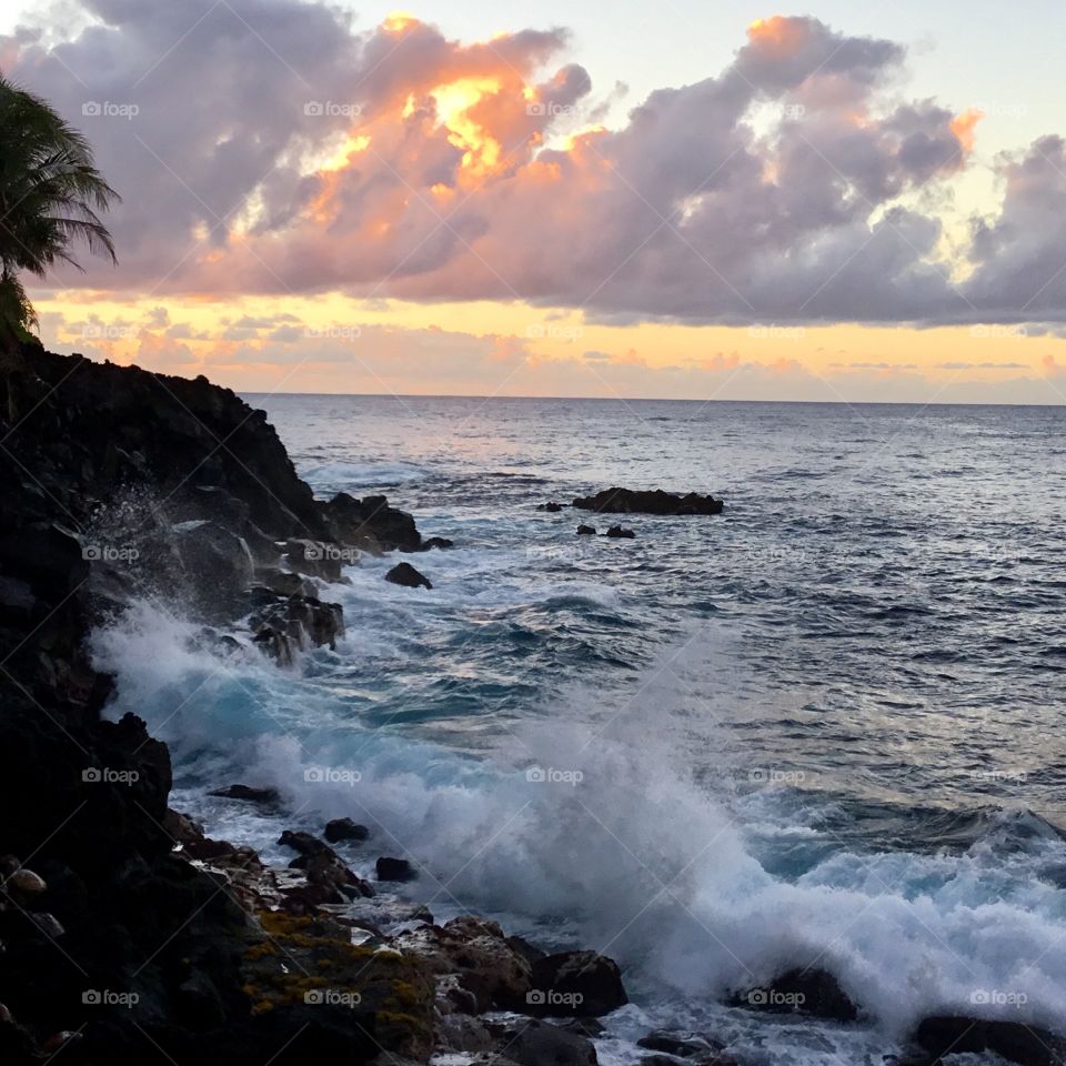 Sunrise on the lava