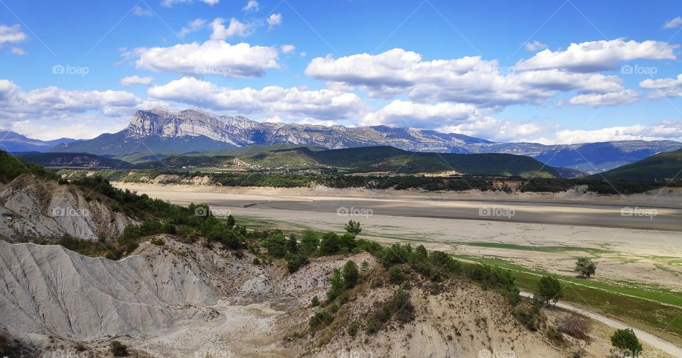 Clouds and mountains