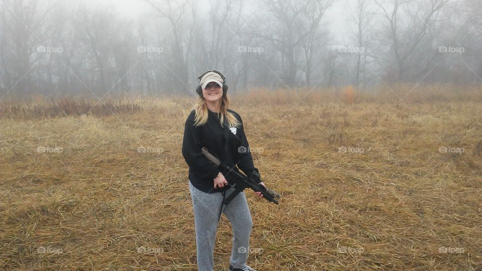 girl with rifle