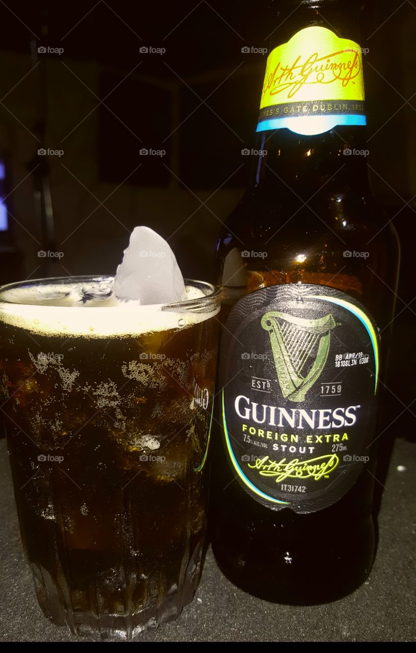 Guinness on the rocks