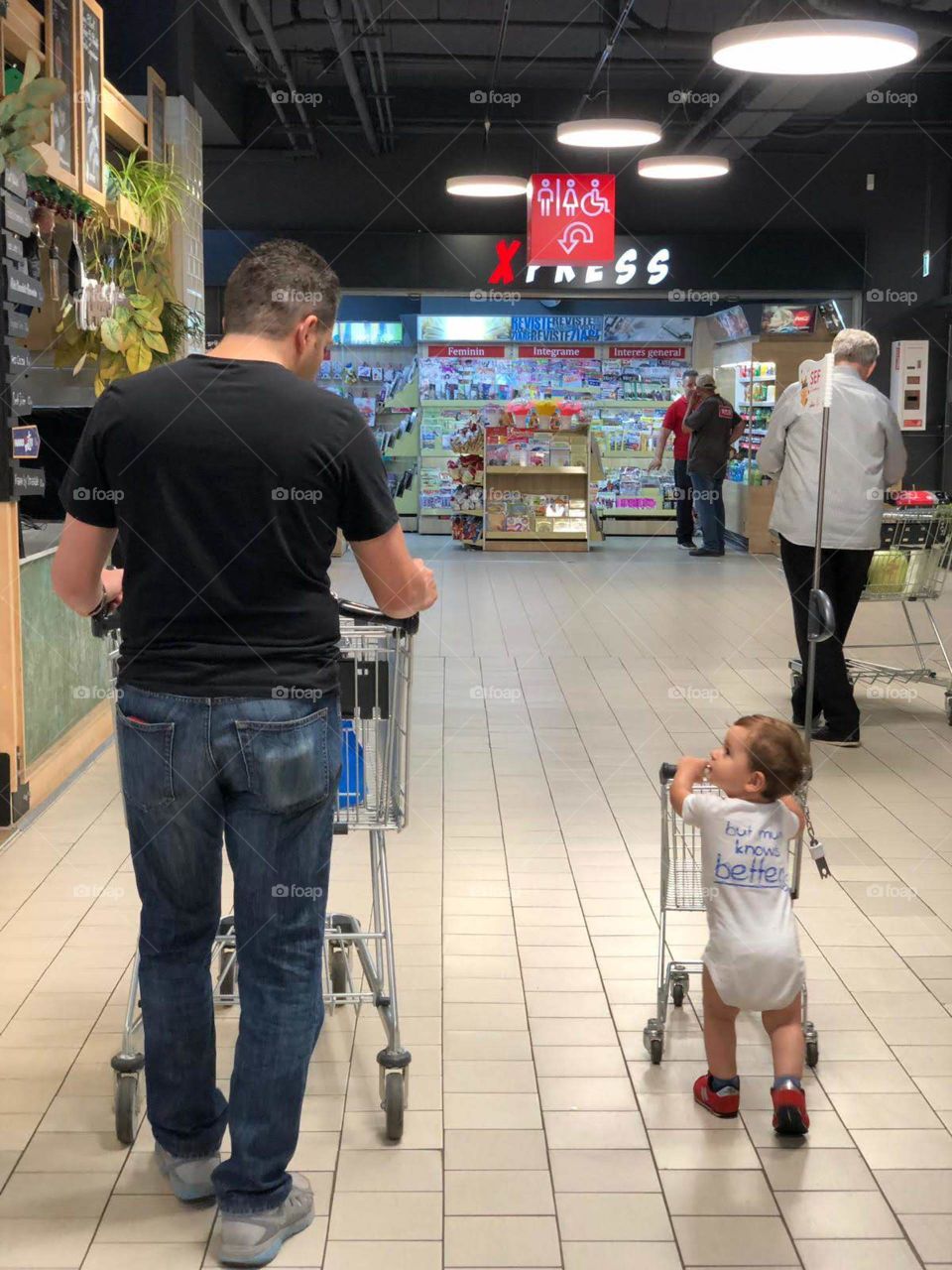 Shopping with daddy