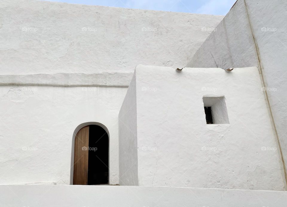 White chapel in Ibiza