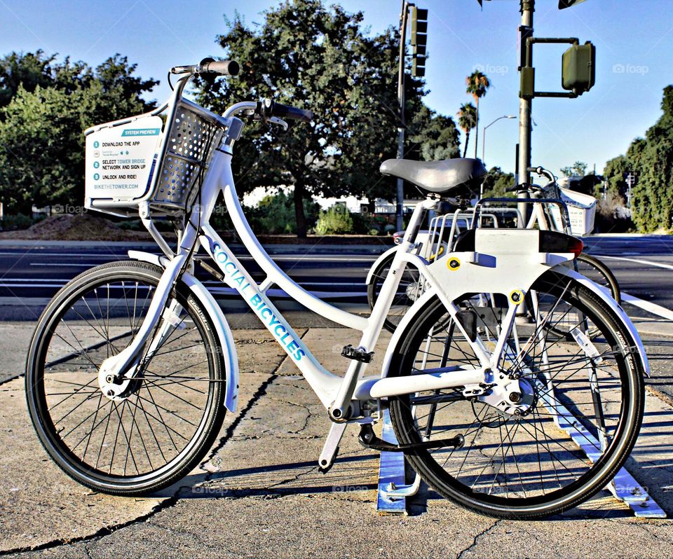 bike rental away to save money on gas and hope the air from car emissions