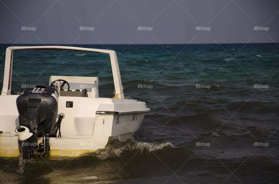 boat in the ocean