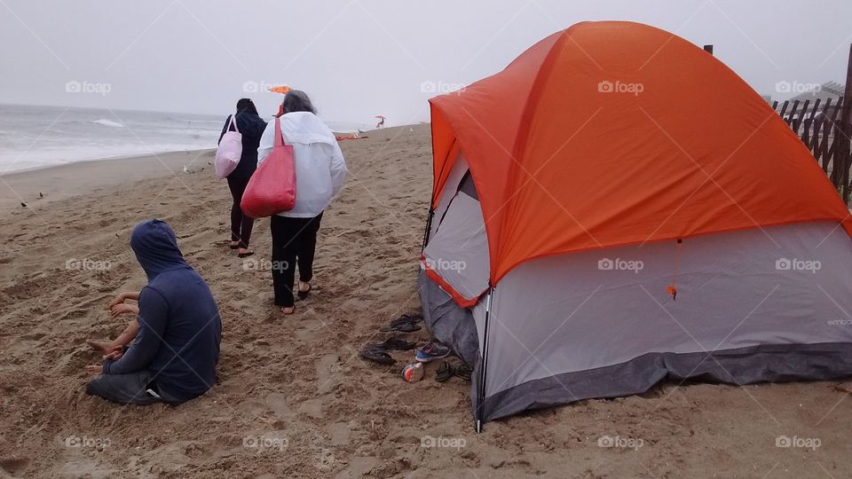 Tent, People, Travel, Beach, Sand