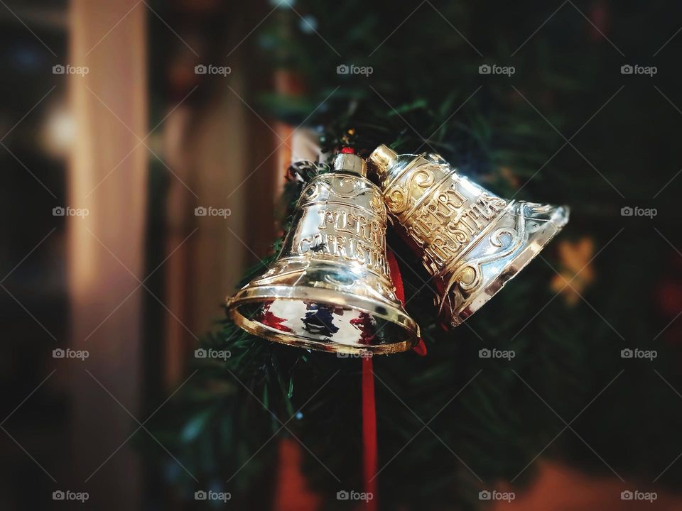 Christmas ornament bells.