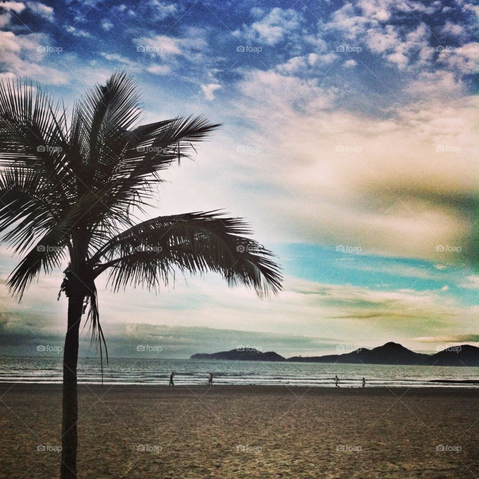 Um dia na Praia - aqui, ainda em Santos, no Gonzaga (um dos mais belos jardins da Orla estão nesse trecho).