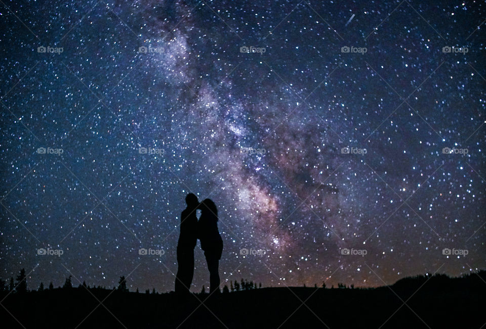 Love under a starry sky...