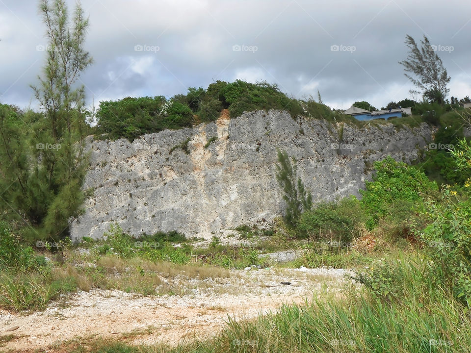 Steep Side Of A Rock Mass