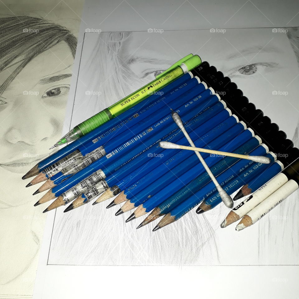 made by pencils