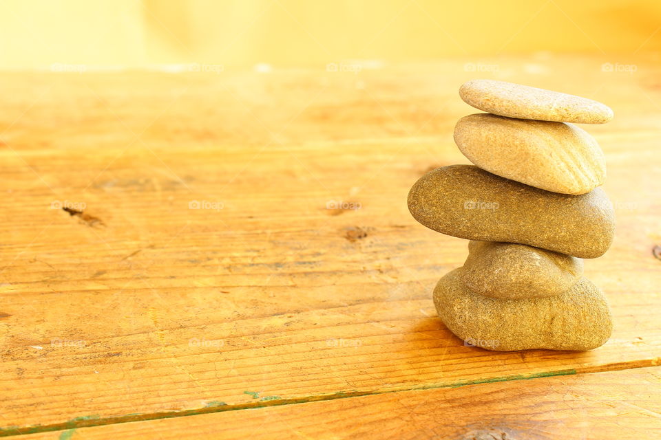 small stones arranged