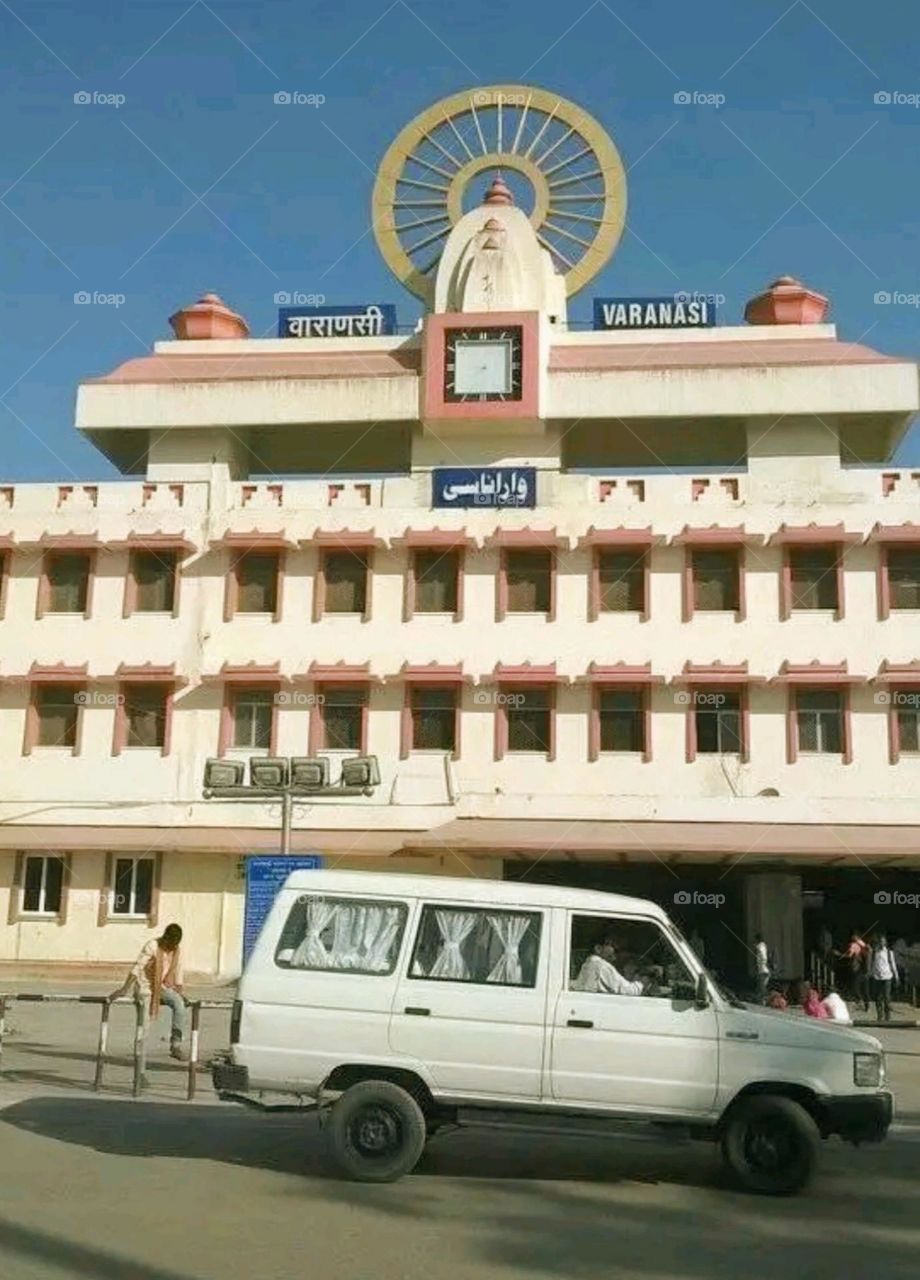 A beautiful and attractive railway station of Varanasi.