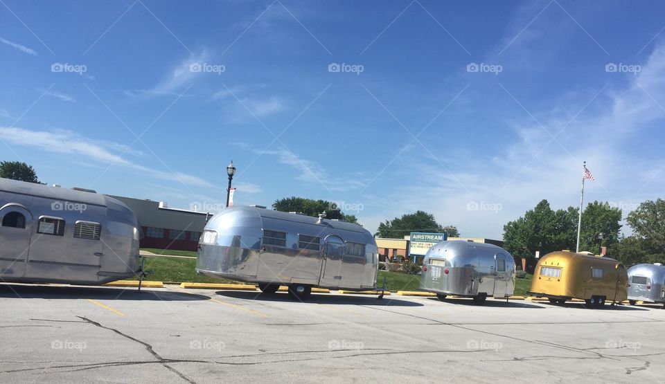 Vintage Airstream Lineup