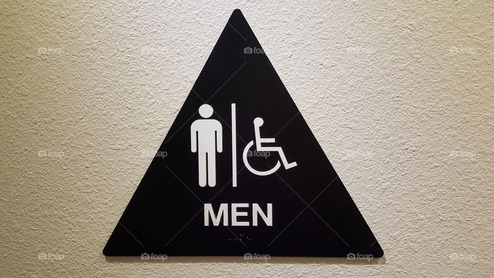men's room. bathroom trip
