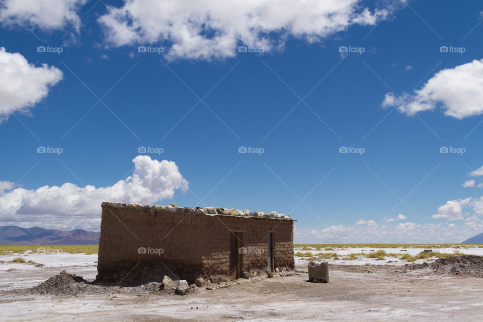 Simple house in Atacama Desert.