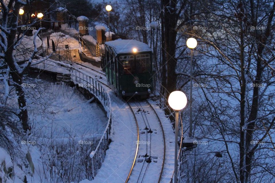 The funicular train