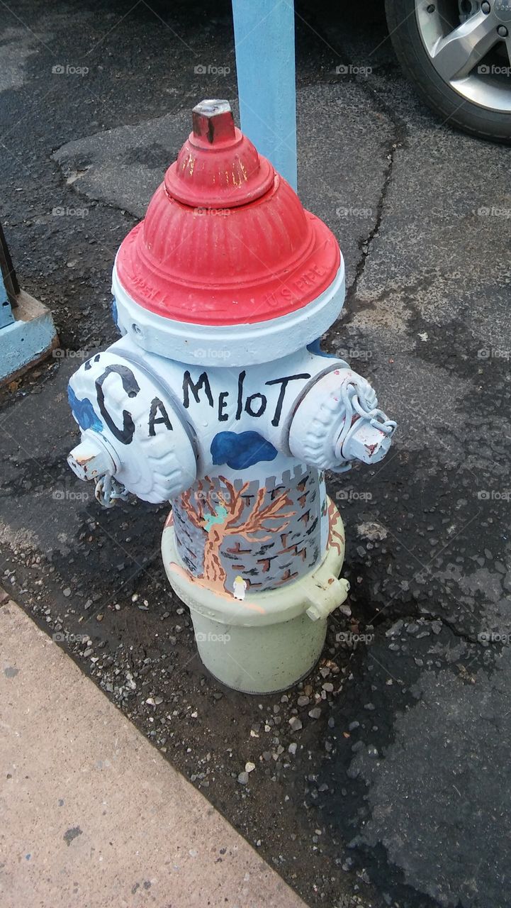 Painted Art Fire Hydrant, Ruidoso, New Mexico