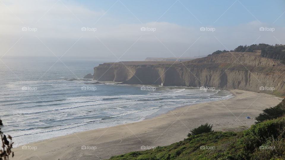 California Coast cliff 
