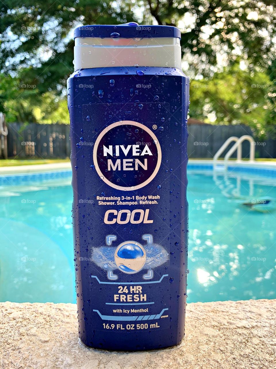 NIVEA MEN’s Cool Body Wash with icy menthol. This NIVEA body wash for men can be used for shaving, and as a shampoo and body wash