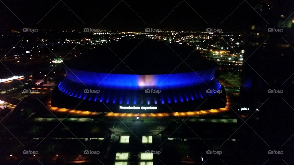 New Orleans Superdome aerial view
