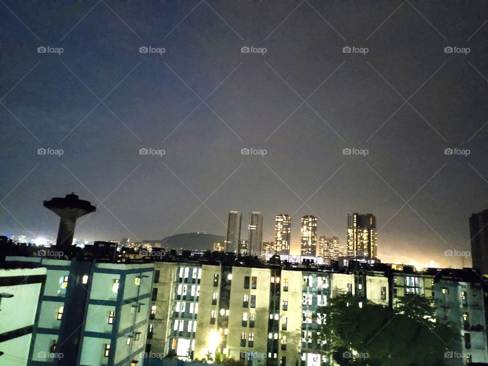 Amazing Creation Of Lights 💡,
A snap During Night 🌌
Multistorey Buildings🏢