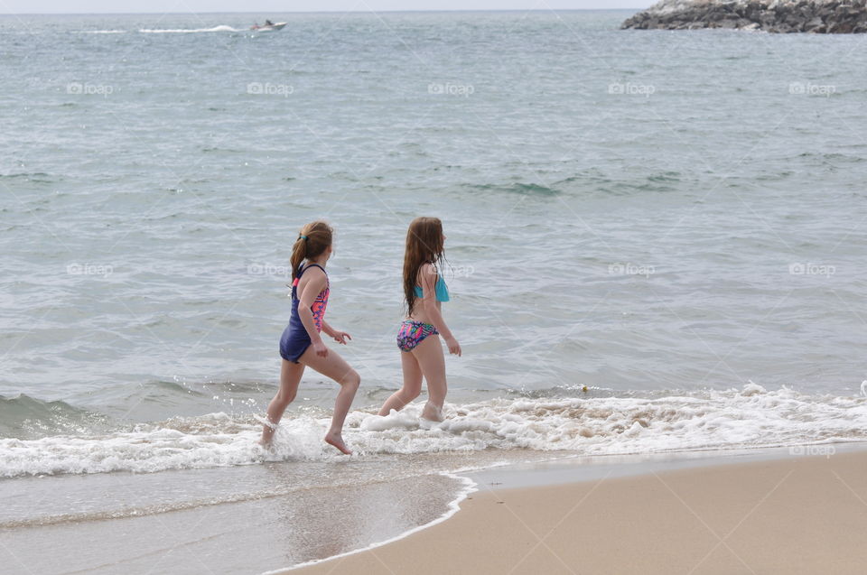 Kids at the beach