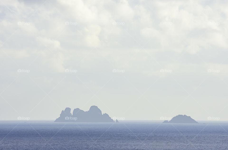 The beauty of the sky In the sea and Koh Ngam at Chumphon in Thailand.