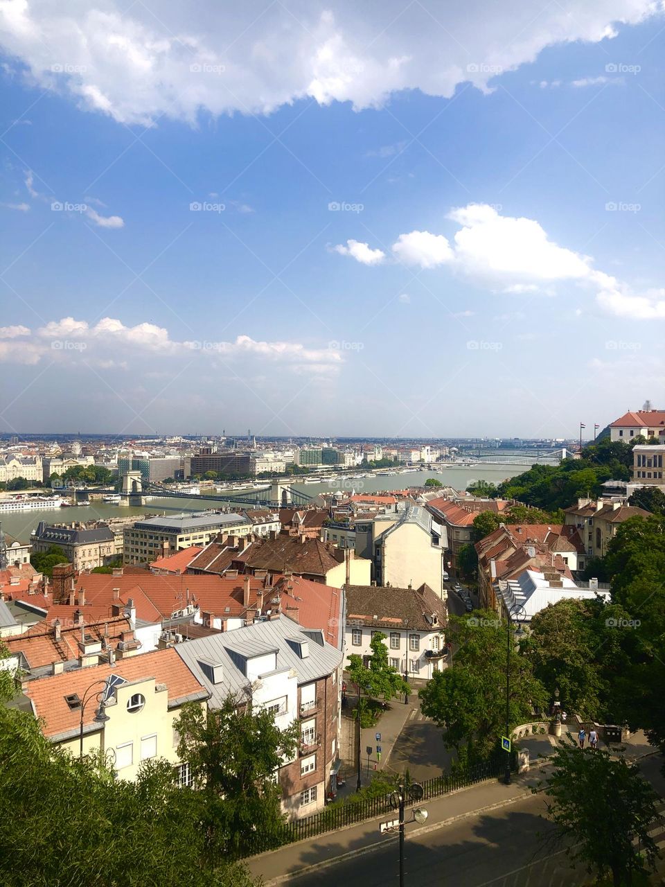 View over river in Budapest
