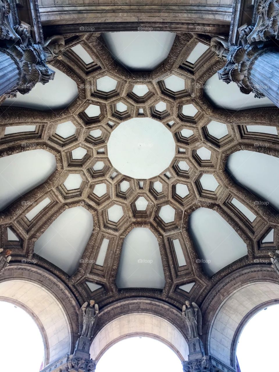 The ceiling in one structure at Fine Arts Museum in San Francisco, California. Isn’t it beautiful!?