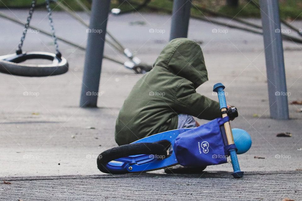 Bicycle at the playground