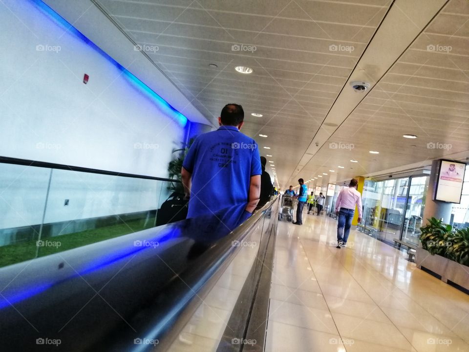 A walk in blue lines