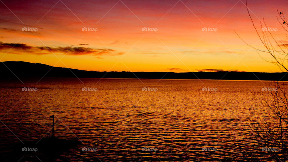 norway ocean nature sunset by genlock