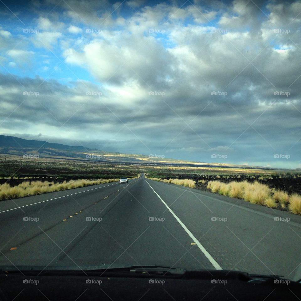 HWY 19 . On our way back to Kona International  Airport on the Island of Hawaii.