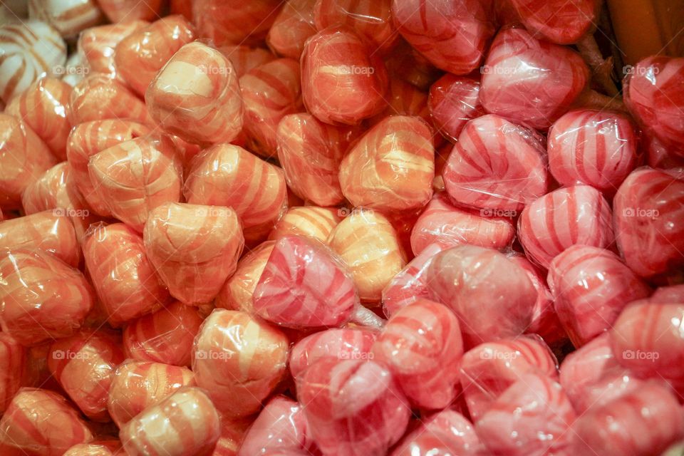 Candy in a transparent package