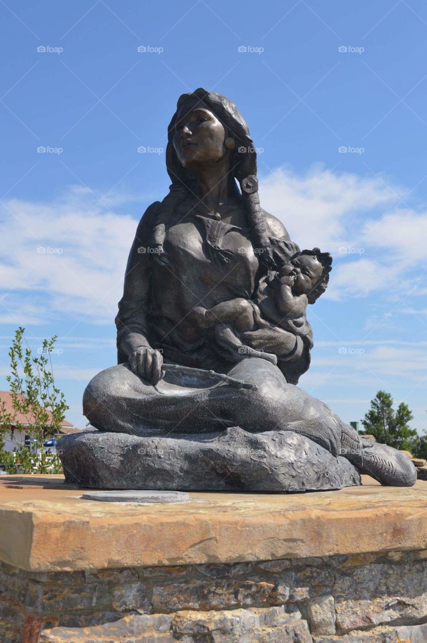 Sacagawea statue, Three Forks, MT