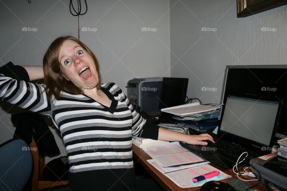 Going crazy while studying