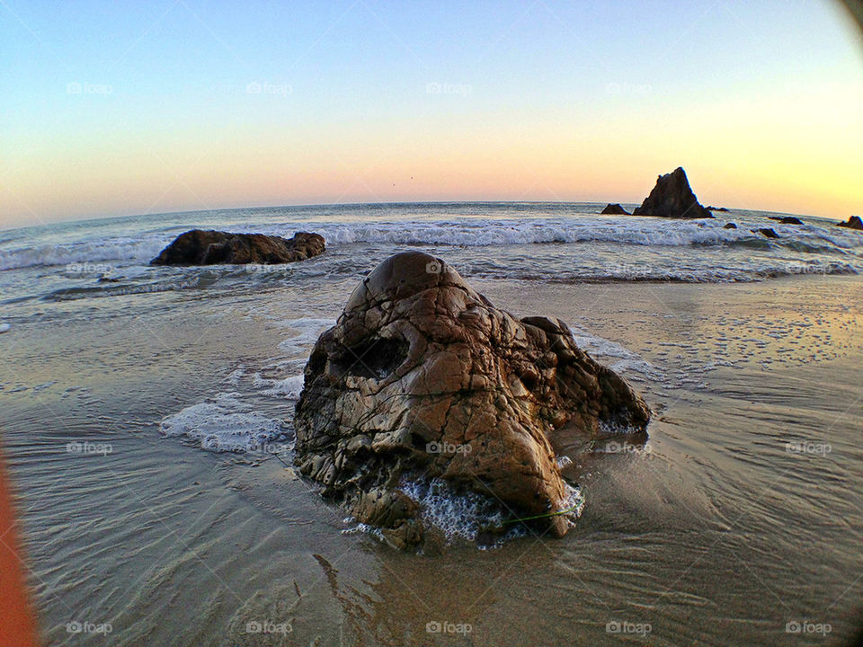 beach ocean sunset sand by itsAus